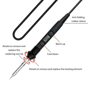 Adjustable Temperature Electric Soldering Iron 220V 80W Adjustable Temperature Electric Soldering Iron 220V 80W