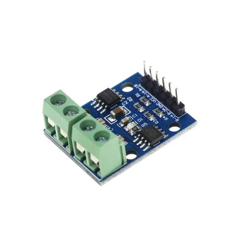 L9110S Dual Motor Driver 2.5–12V, 800mA/Ch, PWM – DC & 2-Phase Stepper Module L9110S Dual Motor Driver 2.5–12V, 800mA/Ch, PWM – DC & 2-Phase Stepper Module