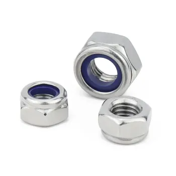 M2 Stainless Steel Hex Head Nylon Locking Nuts M2 Stainless Steel Hex Head Nylon Locking Nuts