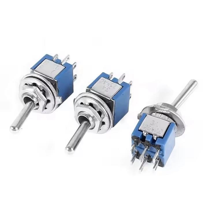 SMTS-202 Toggle Switch 250V 1.5 DPDT ON-ON SMTS-202 Toggle Switch 250V 1.5 DPDT ON-ON