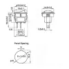 Mini Comutator Basculant ON/OFF SPDT 250V 3A 2 Pini - RED