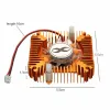 55mm Aluminum Heatsink with 12V Fan for 10W Led and Graphic Cards