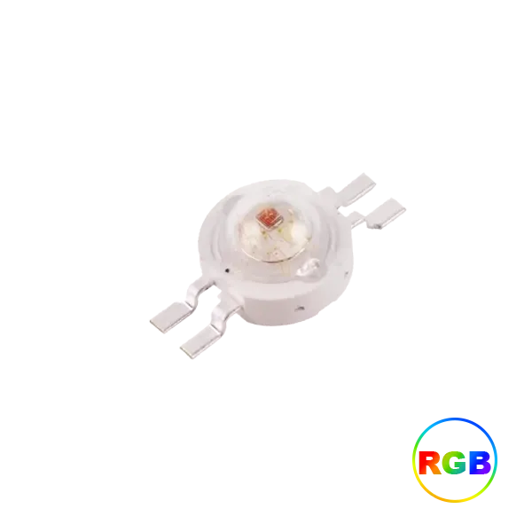 3W RGB LED with 4 Pins and Common Anode