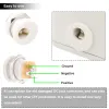 DC Power Jack for Panel 5.5 x 2.1 mm Female - White DC Power Jack for Panel 5.5 x 2.1 mm Female - White