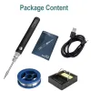 USB Rechargeble Soldering Iron Tool Kit 8W 330C to 450C