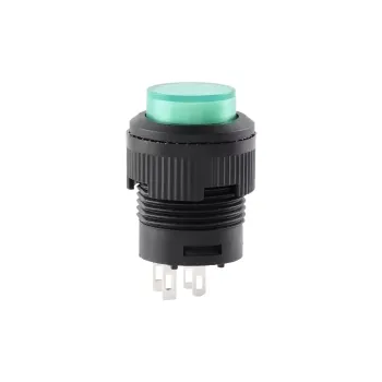 Lampă cu Led Comutator Momentan cu Buton 16mm 250V 3A R16-503 - VERDE Lampă cu Led Comutator Momentan cu Buton 16mm 250V 3A R16-503 - VERDE
