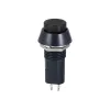 12mm Buton de Împingere Momentan ON-OFF 3A PBS-11B - NEGRU