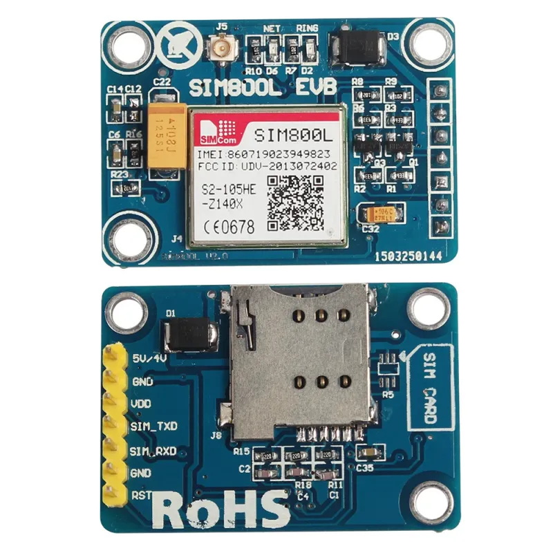 SIM800L V2 GSM / GPRS Development Board Module with Antenna SIM800L V2 GSM / GPRS Development Board Module with Antenna