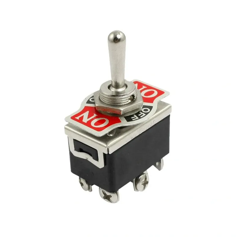 KN3C-203 Întrerupător Basculant Mare DPDT 250V 6A ON-OFF-ON