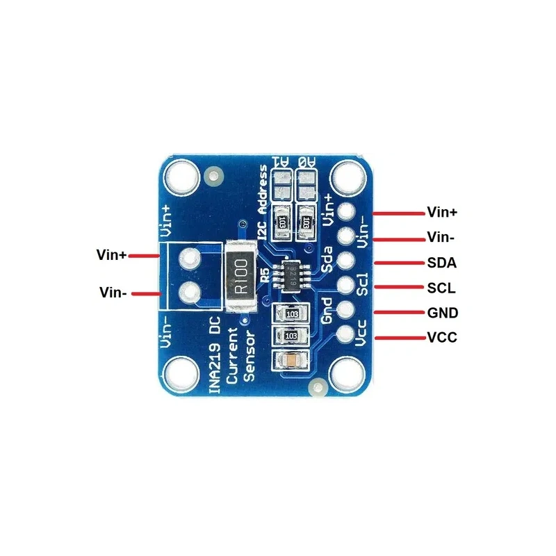 Modul Senzor de Curent bi-direcțional I2C INA219 Modul Senzor de Curent bi-direcțional I2C INA219