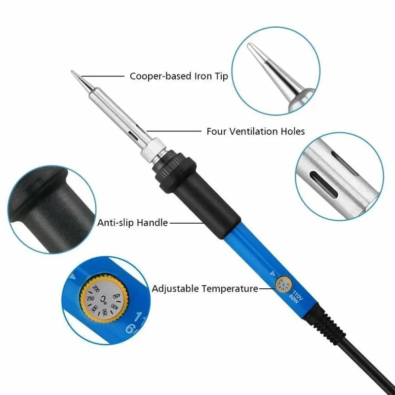 Adjustable Temperature Electric Soldering Iron 220V 60W Adjustable Temperature Electric Soldering Iron 220V 60W