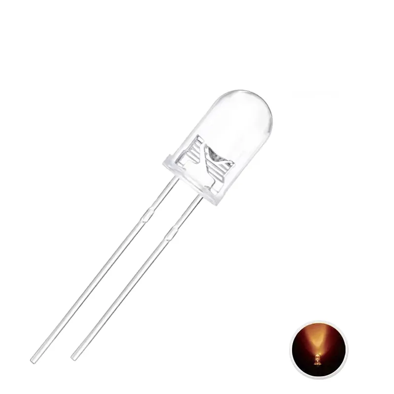 Led 5mm Portocaliu Transparent