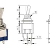 MTS-102 Toggle Switch 250V 3A SPDT ON-ON