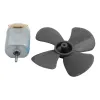 Mini DC Motor and Propeller Set for DIY Project - Black Mini DC Motor and Propeller Set for DIY Project - Black