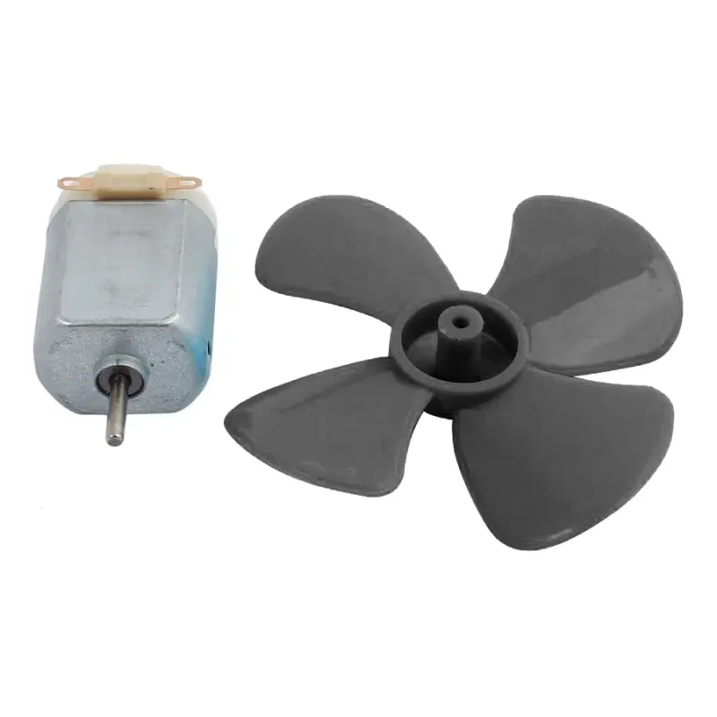 Mini DC Motor and Propeller Set for DIY Project - Black Mini DC Motor and Propeller Set for DIY Project - Black