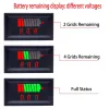 Car Battery Charge Level Indicator - 12V 24V 36V 48V 60V 72V (RED)