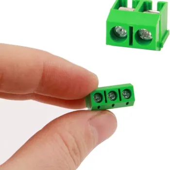 5.08 mm 3 Pin PCB Terminal Block (Height 10mm) - Green 5.08 mm 3 Pin PCB Terminal Block (Height 10mm) - Green