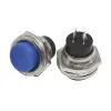 Buton de 16 mm ON-OFF Momentan 2A PBS-26B - BLUE
