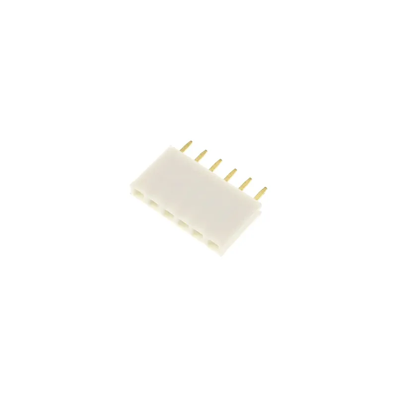1x6 Pin Header 2.54mm Pitch Alb - Femeie 1x6 Pin Header 2.54mm Pitch Alb - Femeie