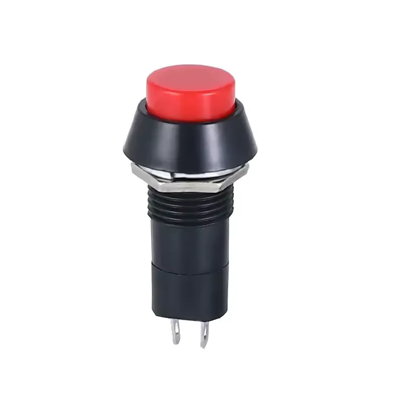 Buton de 12 mm cu Blocare ON-OFF 3A PBS-11A - ROȘU
