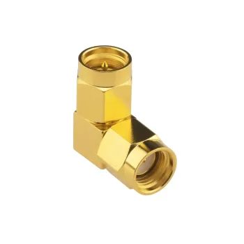 RP-SMA tată la SMA tată Adaptor unghi drept Conector RF RP-SMA tată la SMA tată Adaptor unghi drept Conector RF