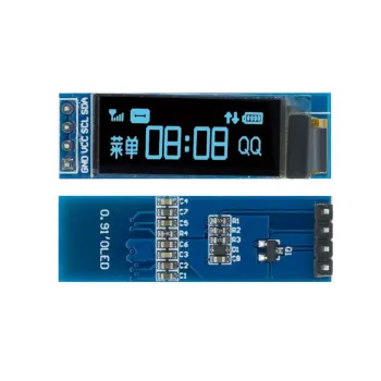 0.91" OLED Display Module – Blue Screen, 128x32 Pixels 0.91" OLED Display Module – Blue Screen, 128x32 Pixels