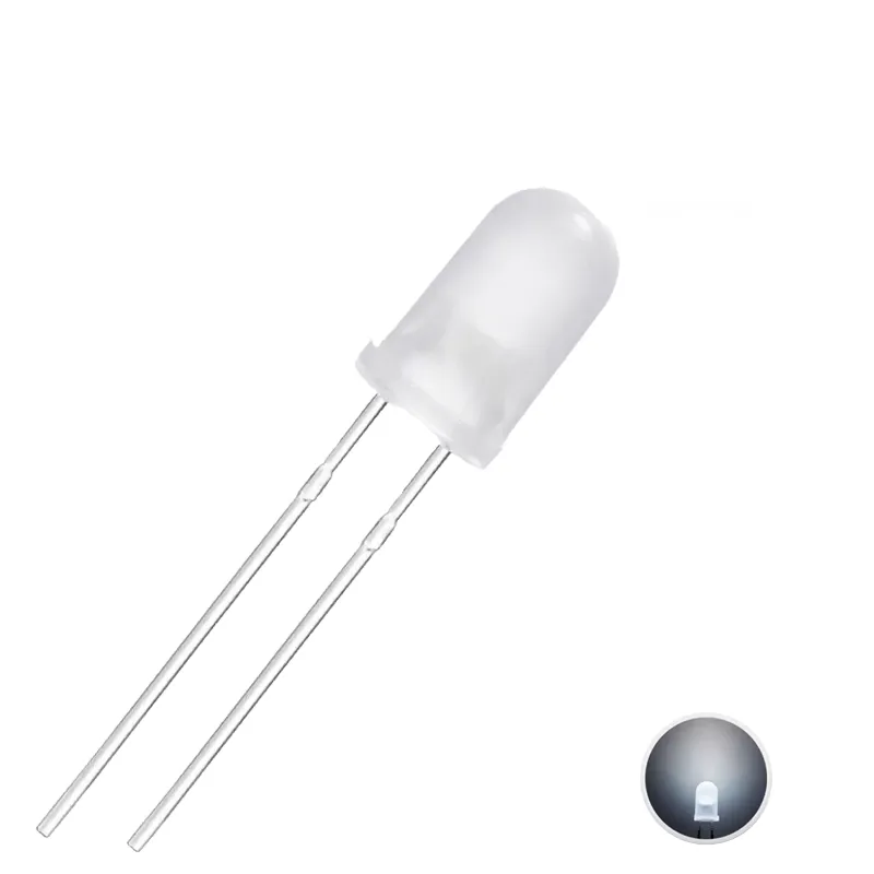 LED Alb Difuz de 5 mm