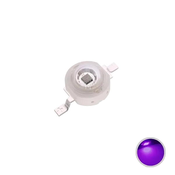 1W Power LED PURPLE - UV 395-400nm