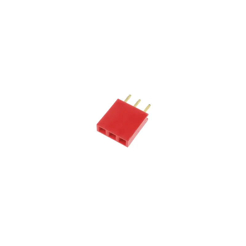 1x3 Pin Header 2.54mm Pitch Red- Female 1x3 Pin Header 2.54mm Pitch Red- Female