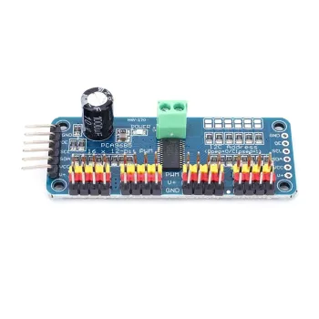 PCA9685 16-Channel I2C Interface 12-Bit PWM Servo Motor Driver Board PCA9685 16-Channel I2C Interface 12-Bit PWM Servo Motor Driver Board