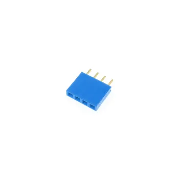 1x4 Pin Header 2.54mm Albastru - Femei 1x4 Pin Header 2.54mm Albastru - Femei