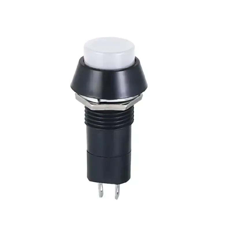 12mm Push Button Momentary ON-OFF 3A PBS-11B - WHITE