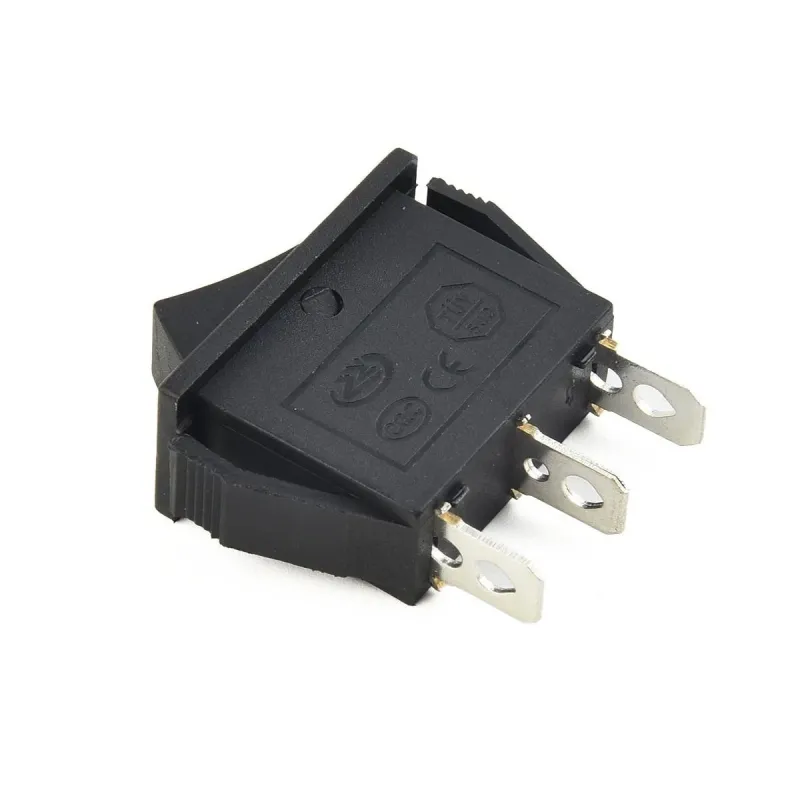 KCD3-103 Rocker Switch SPDT ON-OFF- ON 250V 15A 3 Ways - Black KCD3-103 Rocker Switch SPDT ON-OFF- ON 250V 15A 3 Ways - Black