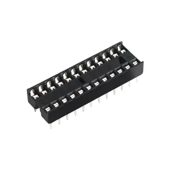 IC Socket 2x12 - DIP 24-Pin Integrated Circuit IC Socket 2x12 - DIP 24-Pin Integrated Circuit