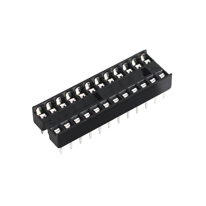 IC Socket 2x12 - DIP 24-Pin Integrated Circuit IC Socket 2x12 - DIP 24-Pin Integrated Circuit