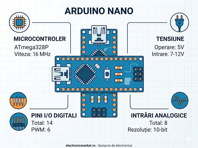 Infografic Specificatii Tehnice Arduino Nano